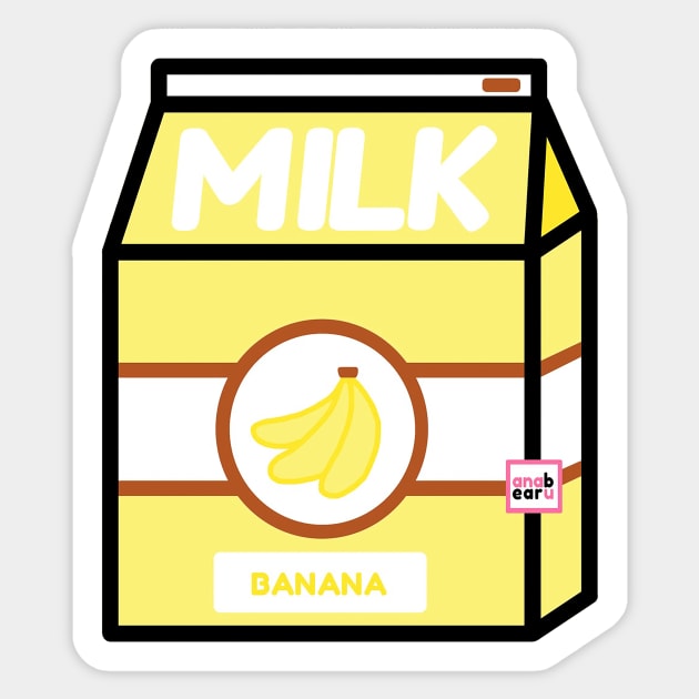 Banana Milk Sticker by BrunoMaxey